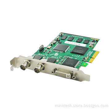 PCI-E HDMI capture card, 2 BNC interface, DVI-I interface (connect HDMI, VGA and YPbPr)
